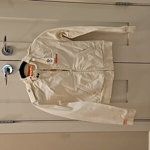 Superdry Cotton Jacket size small White/Cream colour
